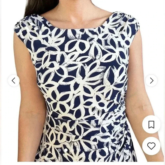 Ralph Lauren  Blue and White Dress size 4P - Picture 3 of 13